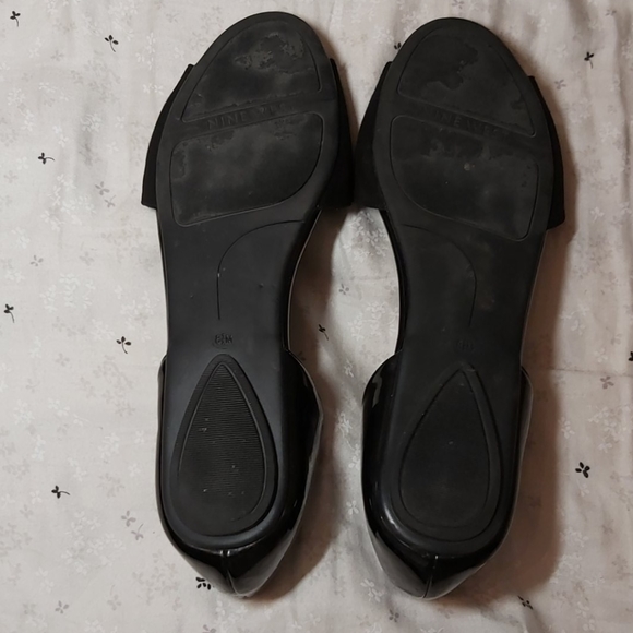 Nine West black d'orsay peep toe flats - Picture 3 of 5
